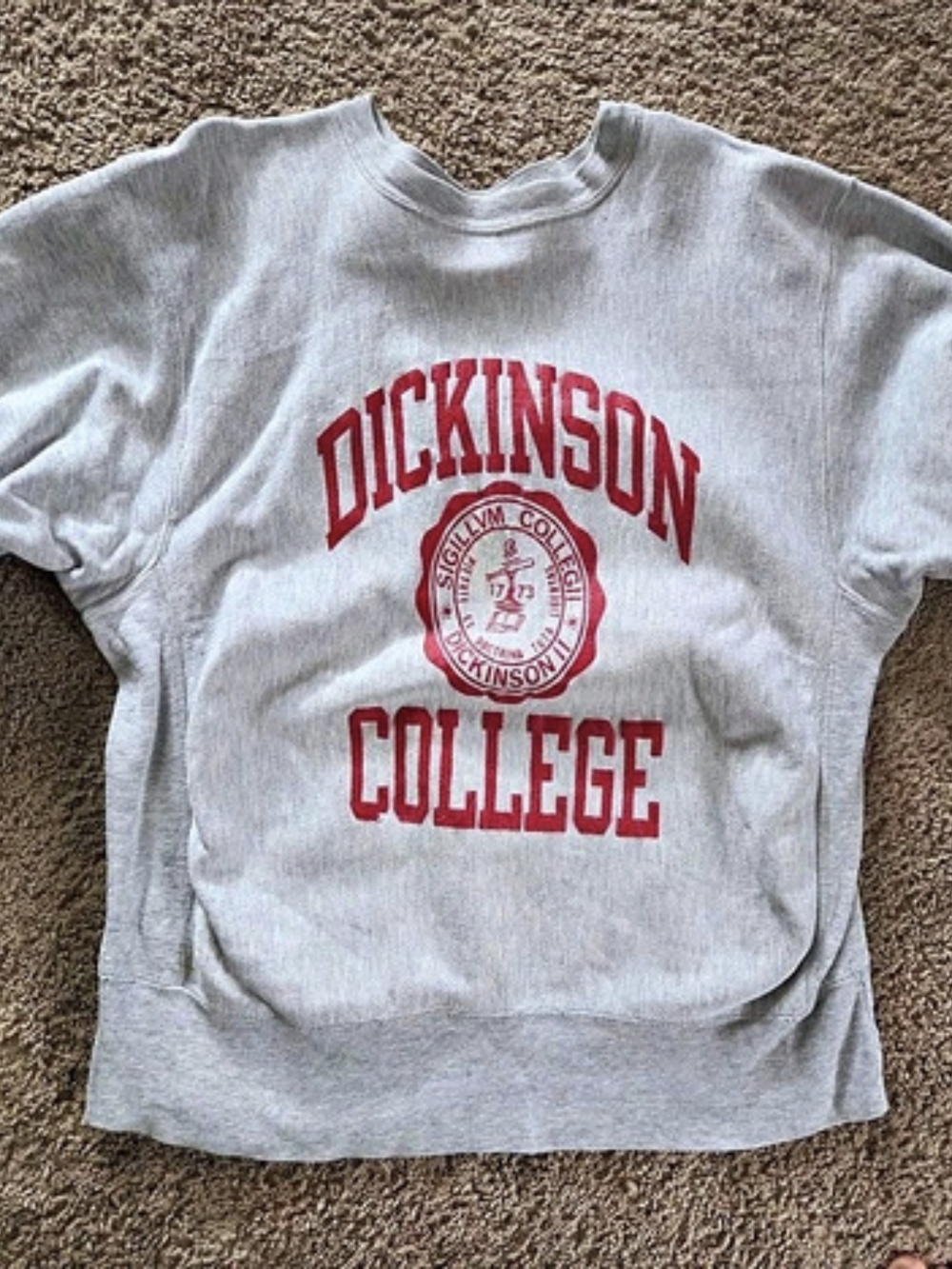 Champion Reverse Weave Dickinson College Crewneck Sweatshirt